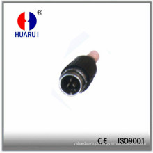 HR-20310 Tuchel macho 3 Pol plana Plug para soldagem